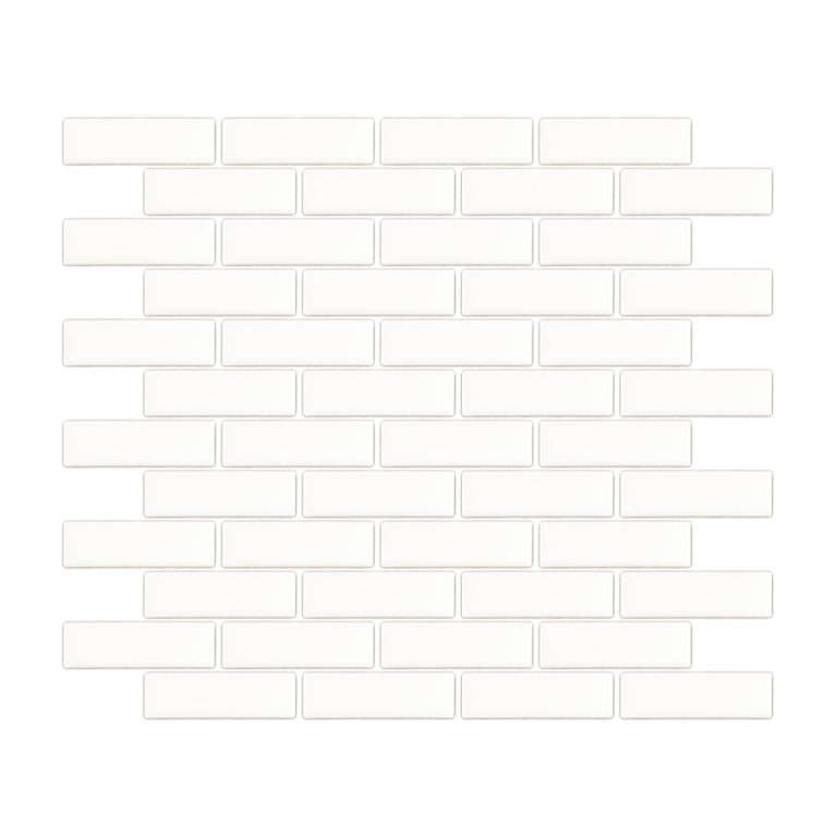 Essential Brick White Mosaic 1X3