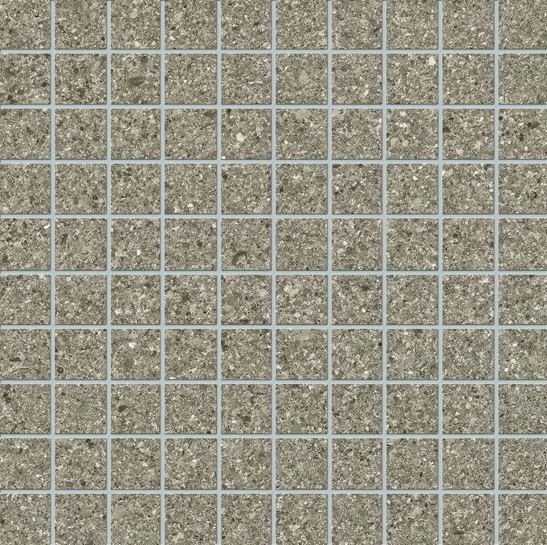 Grain Stone Taupe Fine Grain Mosaico 1X1